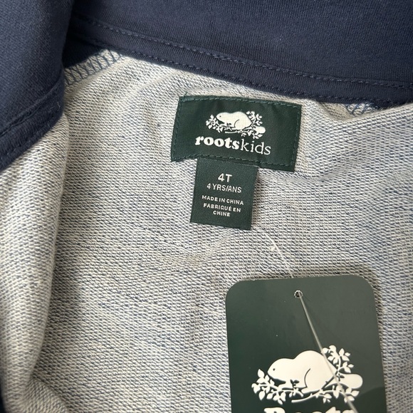 NWT Roots Toddler Active Track Jacket, Navy Blazer Mix - Picture 3 of 6